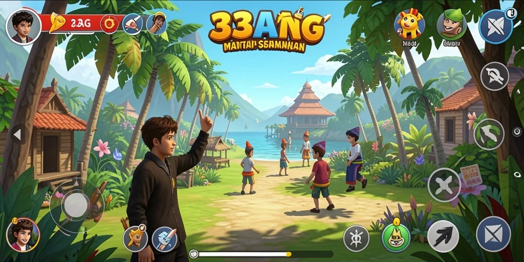 Tampilan gameplay Casual dari 33AG yang menarik dan menantang.