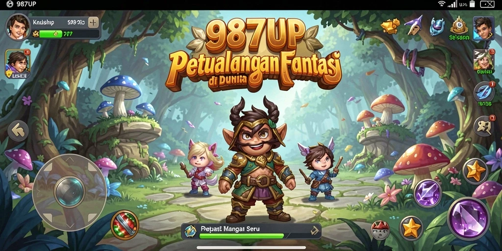 Tampilan gameplay yang menawan di dunia petualangan 987UP.