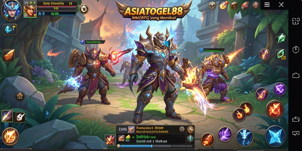 Tampilan grafis yang menakjubkan dalam gameplay ASIATOGEL88.