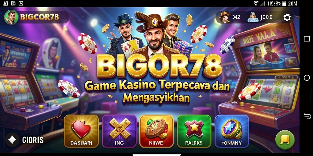 Tampilan menarik dari permainan Kasino BIGCOR78.