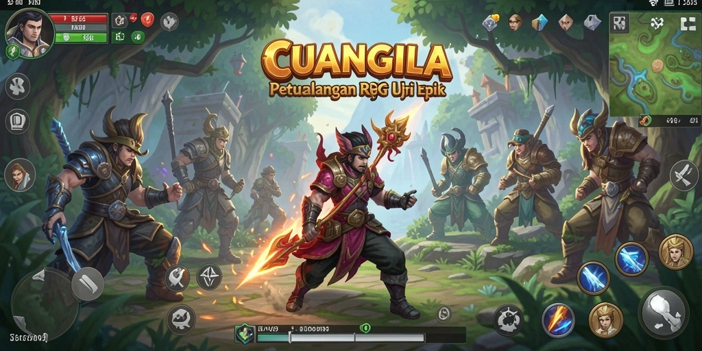 Menampilkan gameplay seru dalam dunia RPG yang memukau.