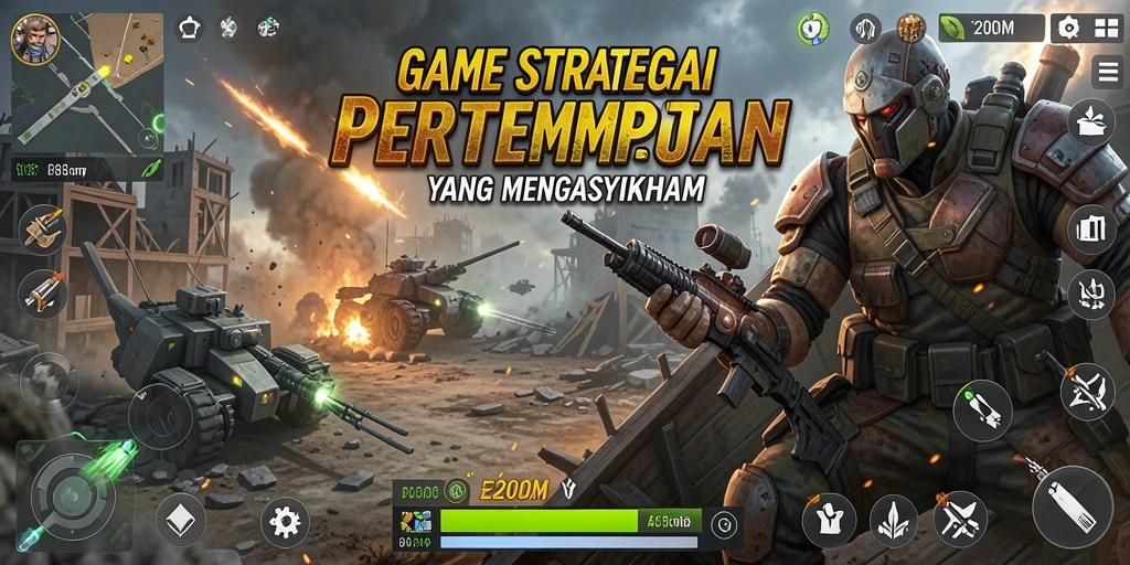 Tampilan gameplay yang seru dan strategis di F200M.