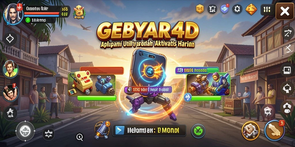Tampilan utama GEBYAR4D dengan fitur intuitif dan kemudahan akses.