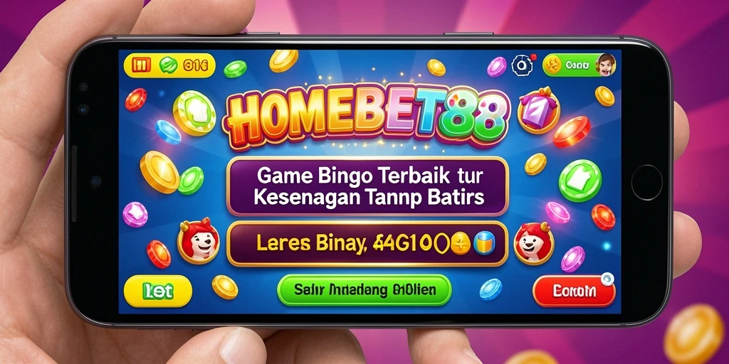 Screenshot gameplay Bingo HOMEBET88 yang seru dan menarik.