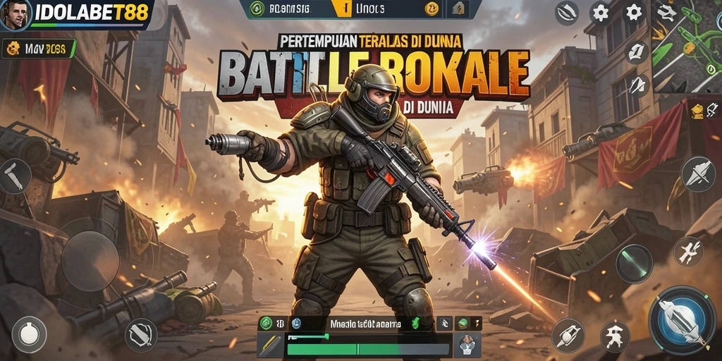 Tangkapan layar menampilkan pertempuran intens di dunia <strong>IDOLABET88</strong>.