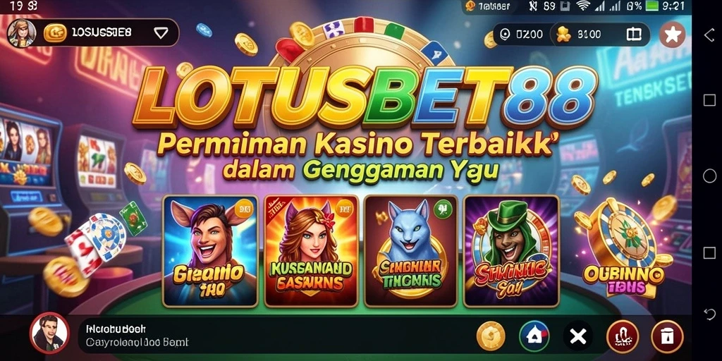 Tampilan screenshot LOTUSBET88 dengan gameplay Kasino yang menarik.