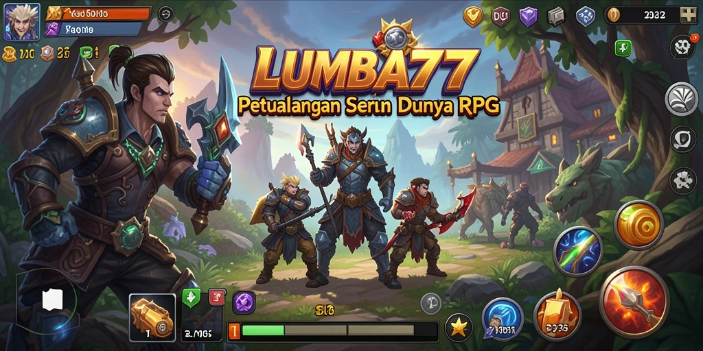 Tangkapan layar menunjukkan aksi epic dalam pertempuran RPG.