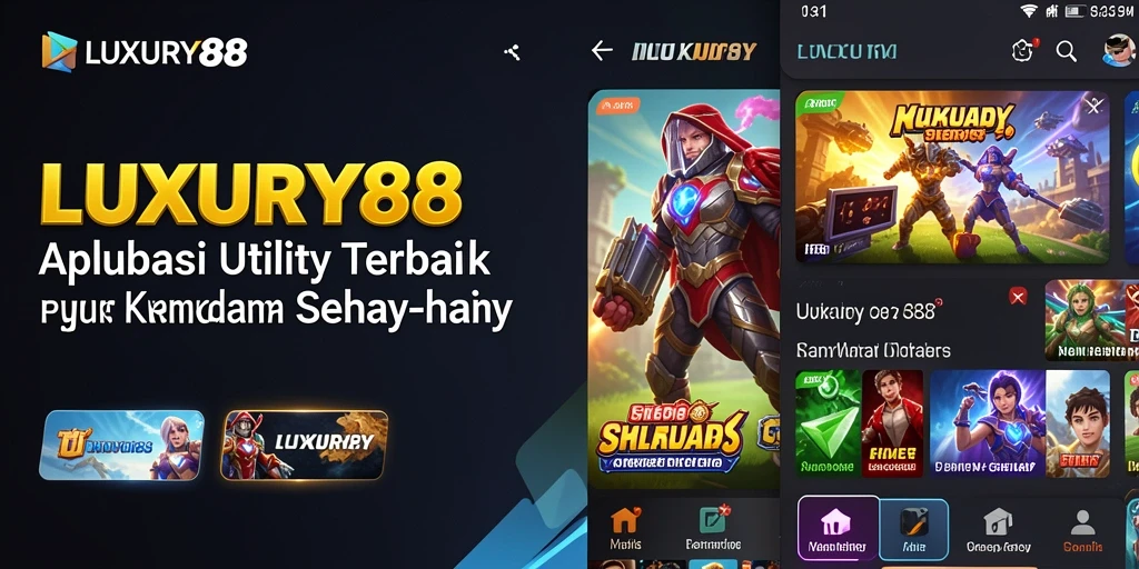 Tampilan antarmuka utama LUXURY88 yang intuitif dan mudah digunakan.