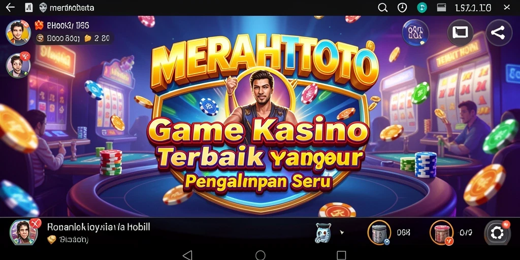 Tampilan gameplay seru di MERAHTOTO dengan berbagai pilihan permainan kasino.