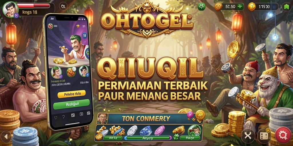 Tampilan permainan QiuQiu yang menarik dan seru di OHTOGEL.