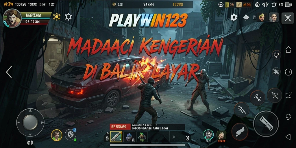 Screenshot utama PLAYWIN123 yang menunjukkan suasana Gameplay yang mencekam.