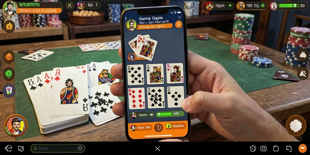 Tampilan gameplay seru dari SITUSTOTO saat bermain Gaple.