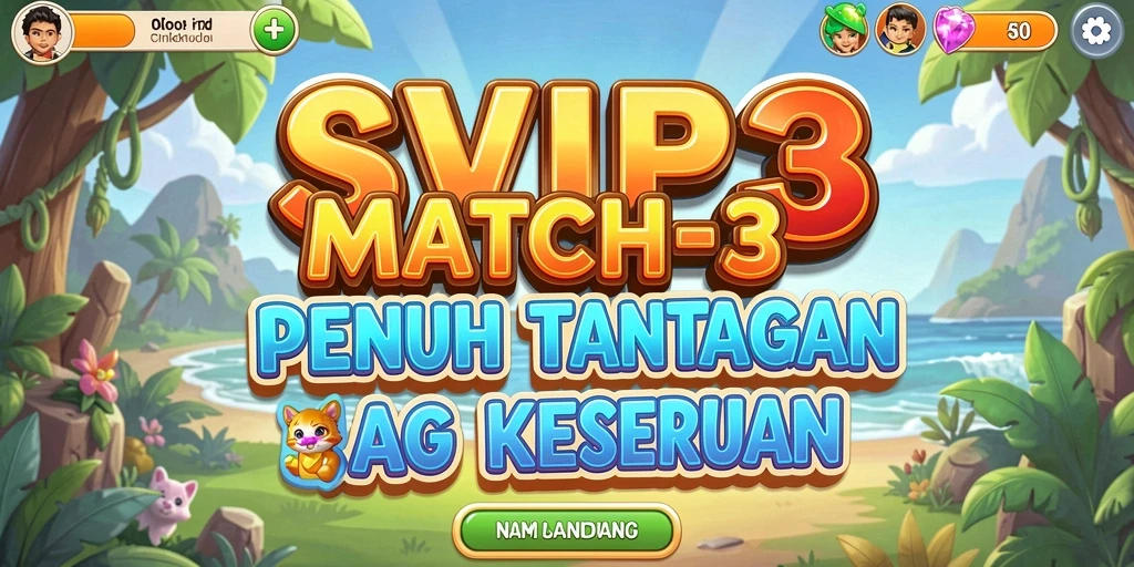 Tangkapan layar gameplay <strong>SVIP3</strong> menampilkan tantangan Match-3 yang menarik.
